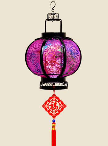 仿古鐵藝紗燈（圓形）